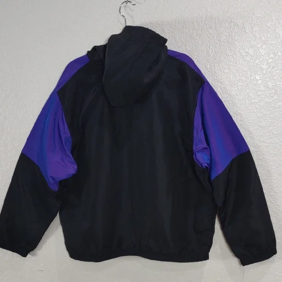 Surf Style,Vintage Purple and Black Windbreaker Jacket - Picture 11 of 17
